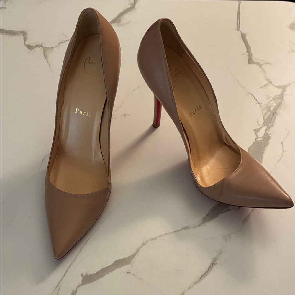 Christian Louboutin Tan Heels